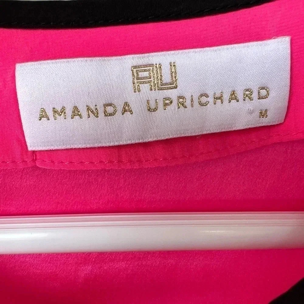 Amanda Richard Blouse 👚 100 % Silk Sz M - Picture 6 of 7